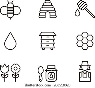 Bees & Honey icons