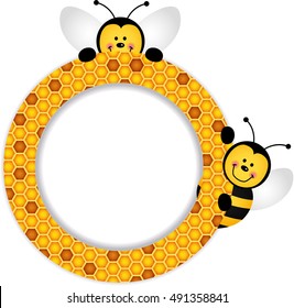 Bees Honeycomb Frame
