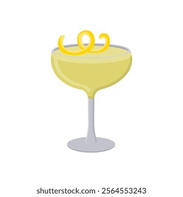 Bees Knees, Cocktails Vector illustration, Isolated