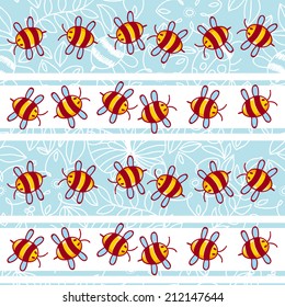 Bees pattern