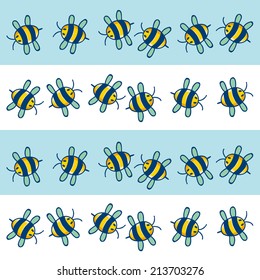 Bees pattern 