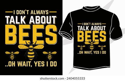 bees typography t shirt design svg