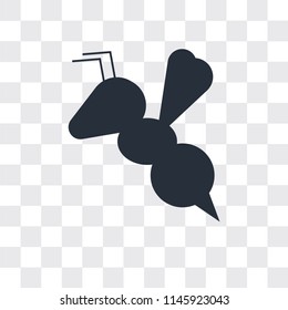 Bees vector icon isolated on transparent background, Bees logo concept