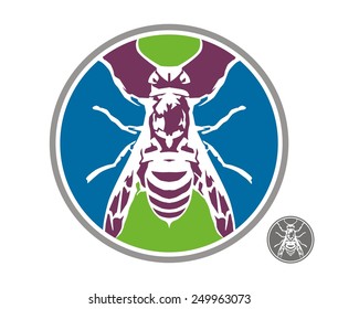 bees wasps colors circle