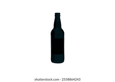 Beet bottle silhouette vector art