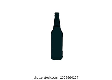 Beet bottle silhouette vector art