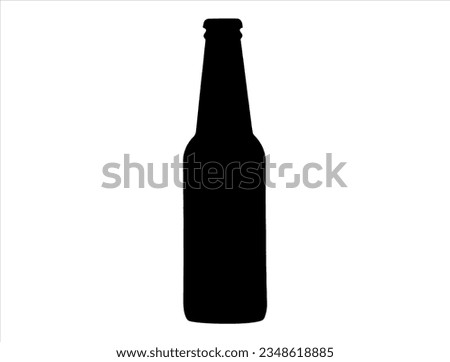 Beet bottle silhouette vector art