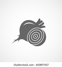 Beet Flat Icon On White Background
