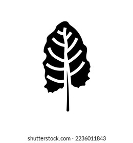 beet greens salad food glyph icon vector. beet greens salad food sign. isolated symbol illustration