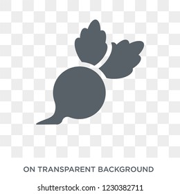 Beet icon. Beet design concept from Fruit and vegetables collection. Simple element vector illustration on transparent background.