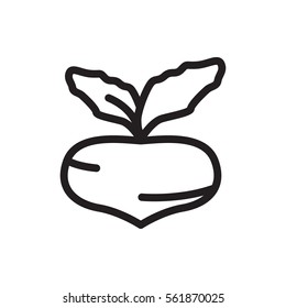 beet icon illustration isolated vector sign symbol