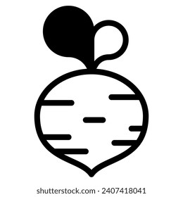 Beet icon illustration for uiux, web, app, infographic, etc
