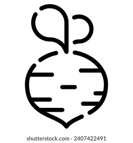 Beet icon illustration for uiux, web, app, infographic, etc