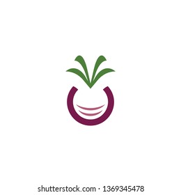 beet icon logo symbol vector design element
