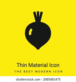 Beet minimal bright yellow material icon
