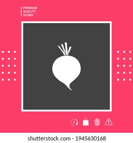 Beet root icon. Element for your design