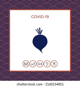Beet root icon. Element for your design