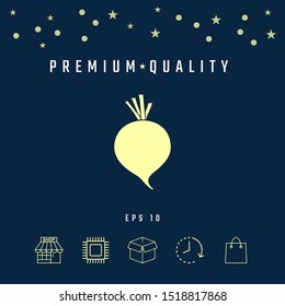 Beet root icon. Graphic elements for your design