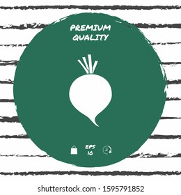 Beet root icon. Graphic elements for your design