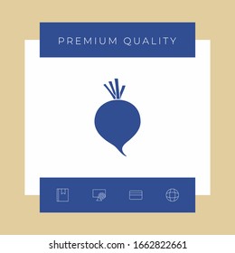 Beet root icon. Graphic elements for your design