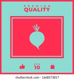 Beet root icon. Graphic elements for your design