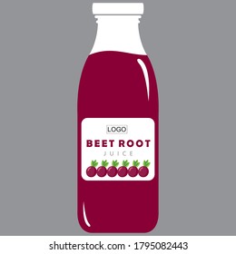Rübenwurzel-Saft-Etikettendesign ist ein Stück Papier, Plastikfolie, Stoff, Metall oder anderes Material, das an einem Behälter oder Produkt befestigt ist.
