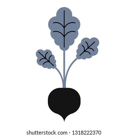 beet simlple art geometric illustration. Icon, graphic symbol, part of image design , kitchen related items