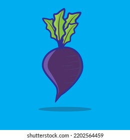 beet vector flat design, concept vegetable icon. suitable as an icon, symbol, sticker, or other needs