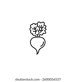 Beet vector line icon icons design