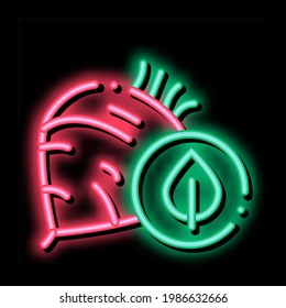 Beet Vegetable neon light sign vector. Glowing bright icon Beet Vegetable sign. transparent symbol illustration