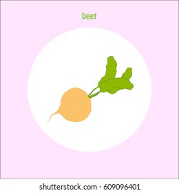 Beet, vegetables. Icon, logo, symbol.