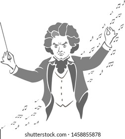 cartoon media: Cartoon Beethoven Drawing