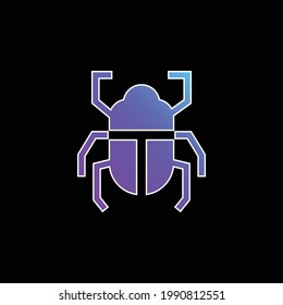 Beetle Blue Gradient Vector Icon Stock Vector (Royalty Free) 1990812551 ...