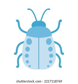 beetle bug cartoon icon isolated