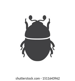 Beetle, bug icon. flat simple pictogram. Cochineal insect vector illustration