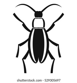 Beetle bug icon. Simple illustration of beetle bug vector icon for web