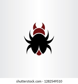 beetle bug logo symbol icon vector 