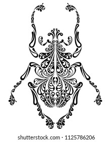 Beetle decorative illustration