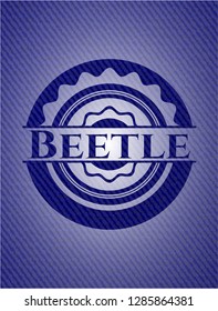 Beetle denim background