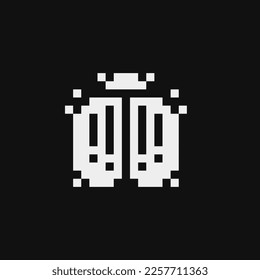 Beetle emoji, pixel art bug insect pest icon, isolated vector illustration. Element design for stickers, embroidery, mobile app. Video game sprite. Insect repellent logo.