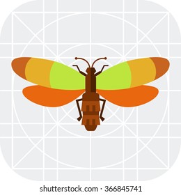 Beetle flat icon