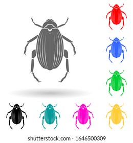 beetle goliath multi color style icon. Simple glyph, flat vector of insect icons for ui and ux, website or mobile application