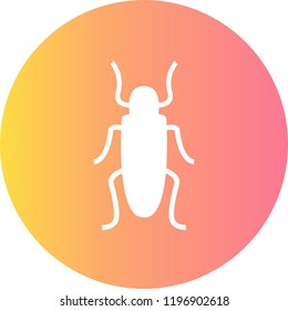 beetle Gradient Glyph Circle Icon