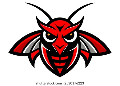 Beetle head mascot design vector