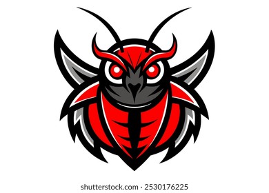 Beetle head mascot design vector