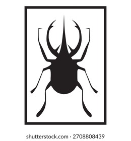 ícone do besouro elemento vetor design