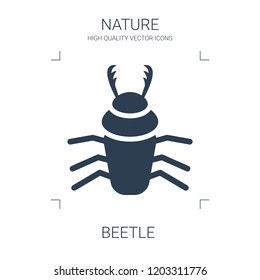 beetle icon. high quality filled beetle icon on white background. from nature collection flat trendy vector beetle symbol. use for web and mobile