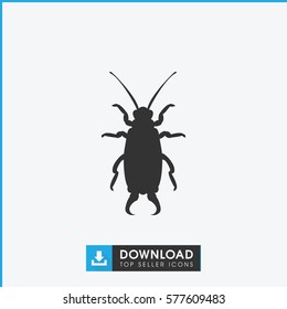 beetle icon illustration isolated vector sign symbol