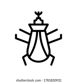 beetle icon or logo isolated sign symbol vector illustration - high quality black style vector icons
