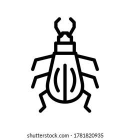 beetle icon or logo isolated sign symbol vector illustration - high quality black style vector icons
